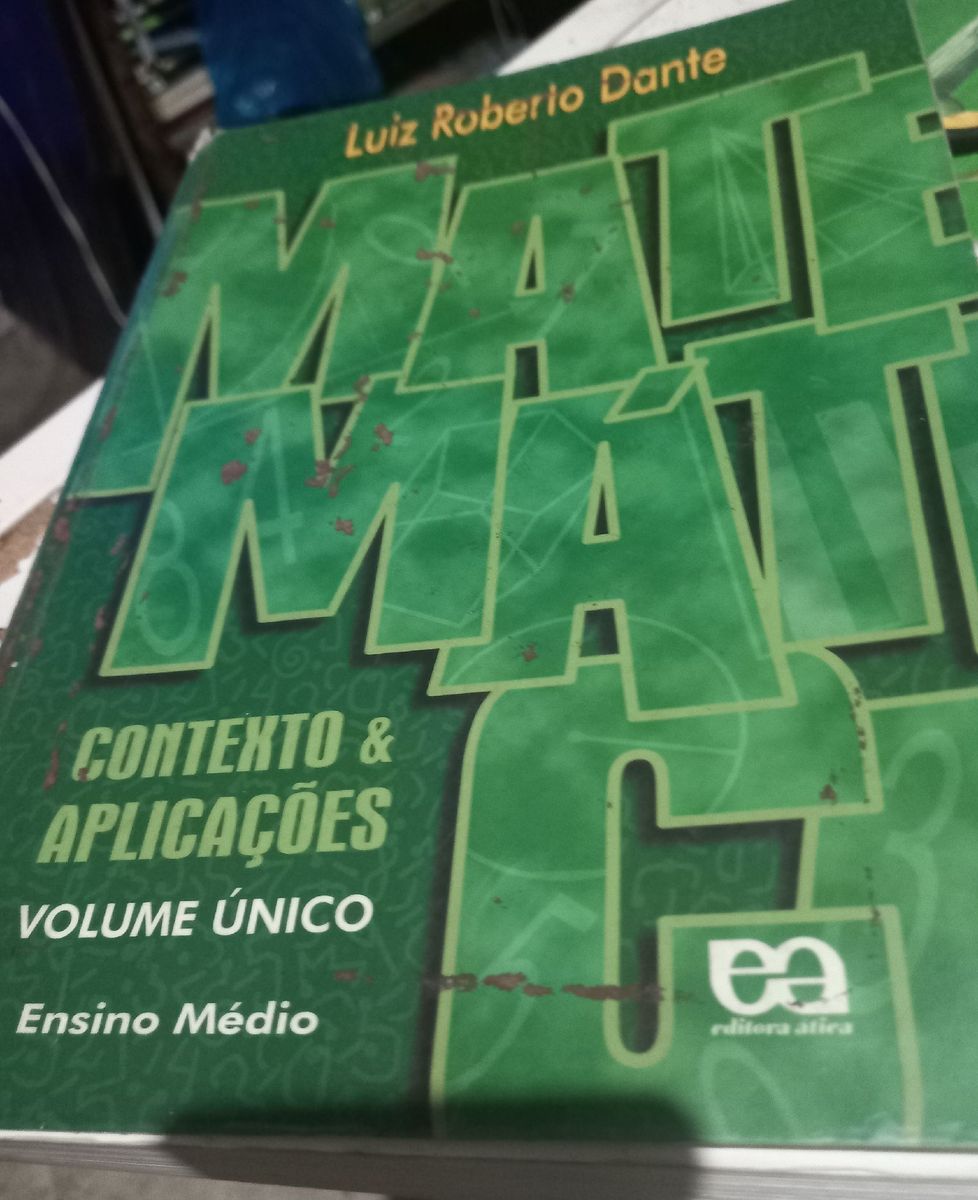 Matemática Contexto e Aplicações Volume Único Luiz Roberto Dante