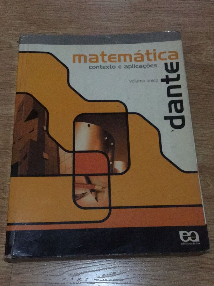 Matemática Dante Volume Único Livro Atica Usado 44070525 enjoei