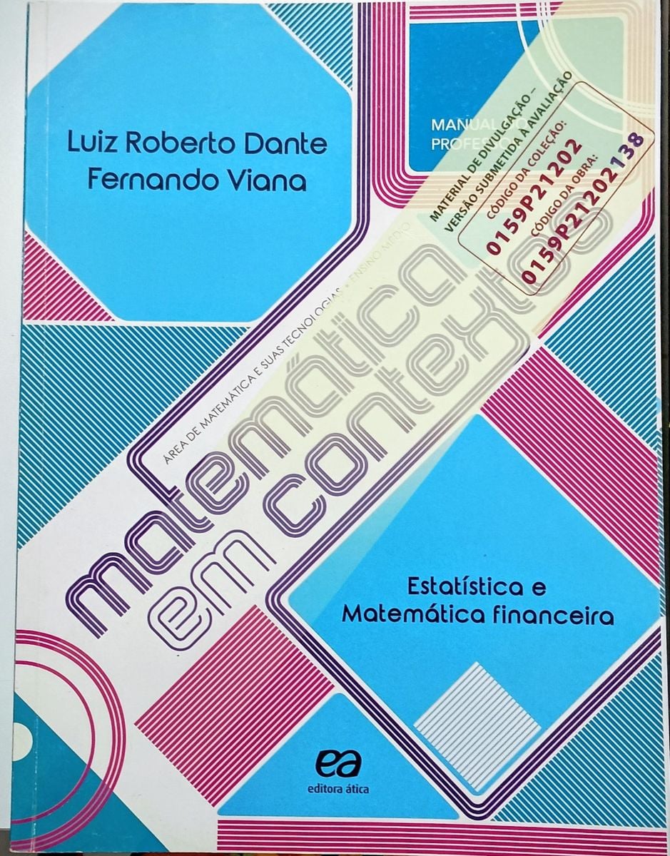 Matematica em Contexto Estatistica e Matematica Financeira | Livro ...