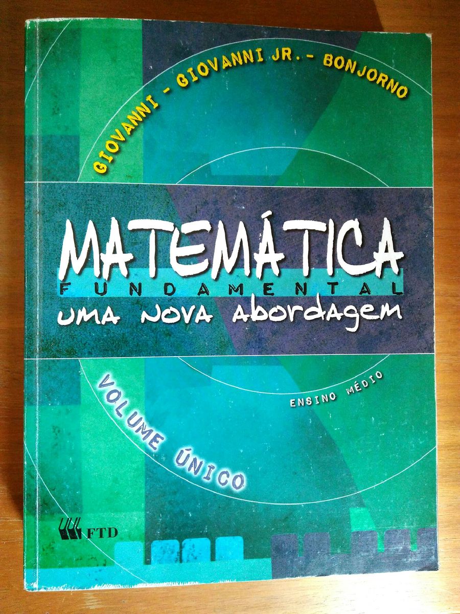 Matemática Uma Nova Abordagem Bonjorno | Livro Editora Ftd Usado ...