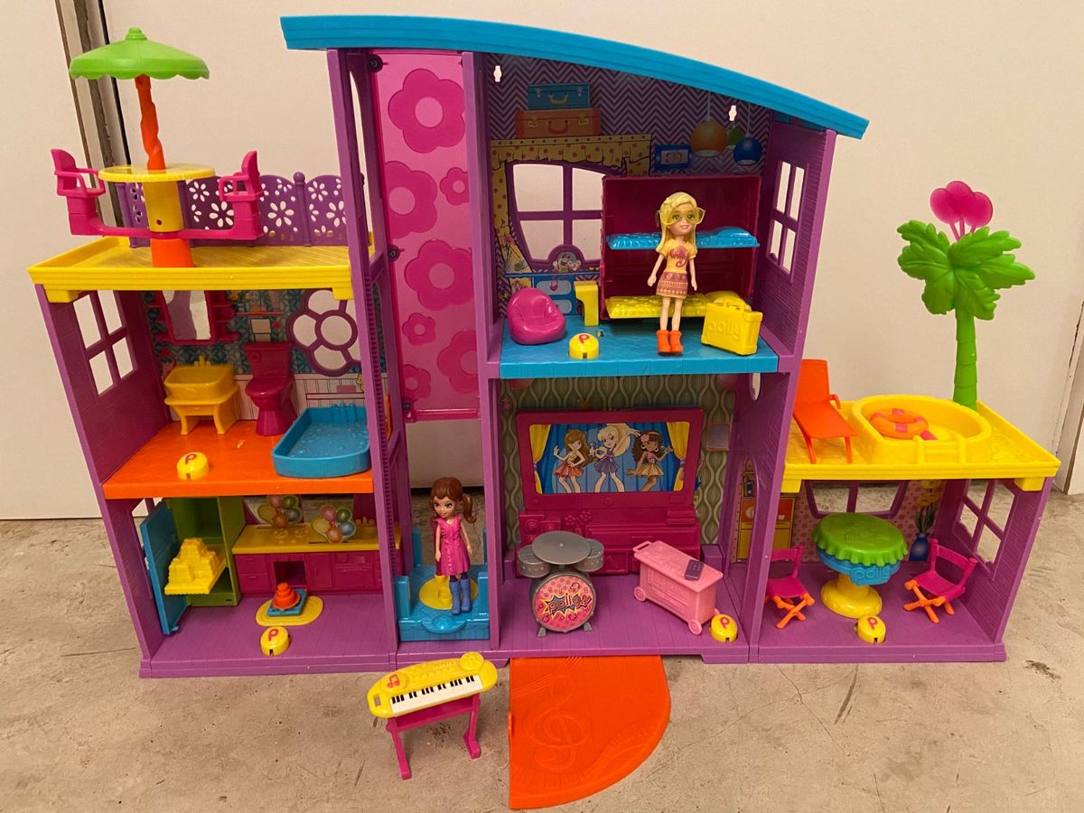 Polly Pocket Mega Casa de Surpresas, Mattel