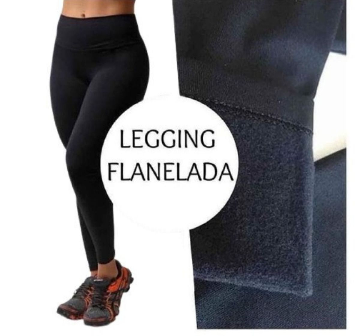 Legging Peluciada Feminina- Térmica Flanelada Colorida