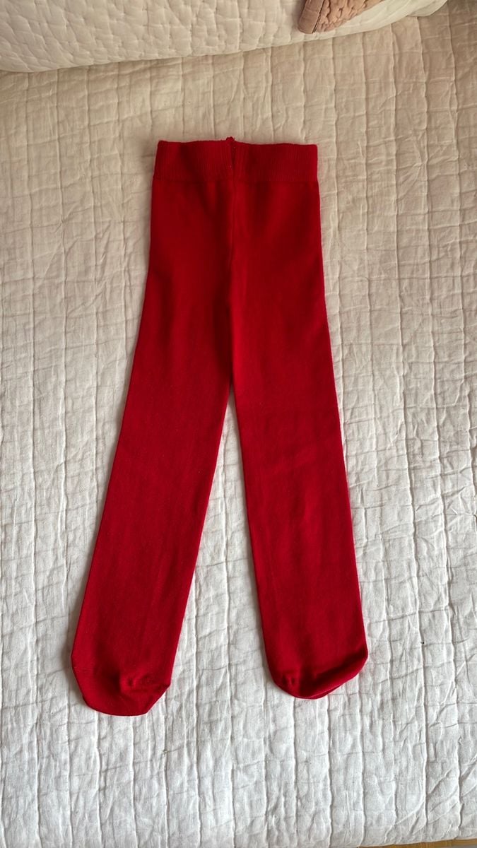 Meia Calça Vermelha para 1 Ano | Roupa Infantil para Bebê Nunca Usado ...