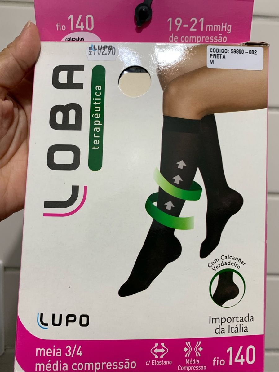 Meia de Compressão Lupo | Meia Calça Feminina Lupo Nunca Usado 37197744 ...