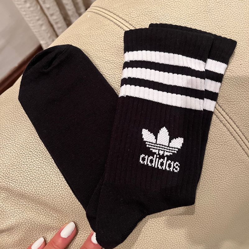 Enjoei Tenis Adidas Feminino Meia Cano Médio Meia Preta Adidas