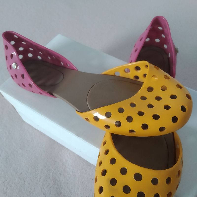 Melissa Amarelo e Rosa Sapatilha Feminina Melissa Usado 39990042