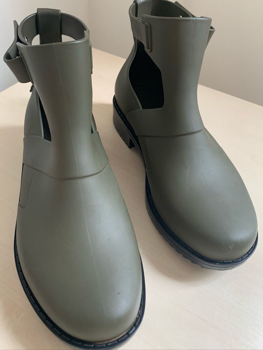 bota melissa verde militar