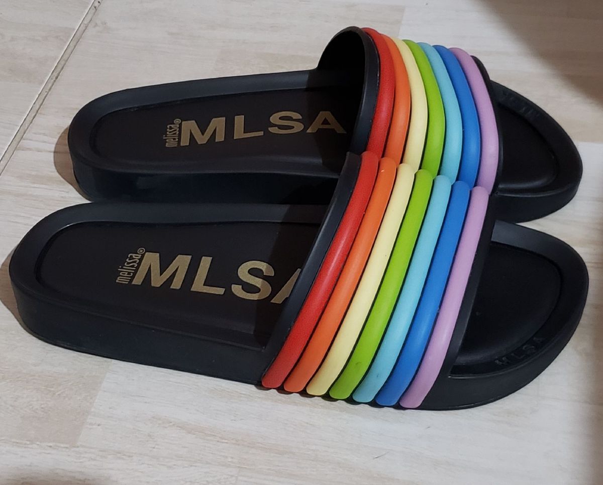 sandalia arco iris melissa
