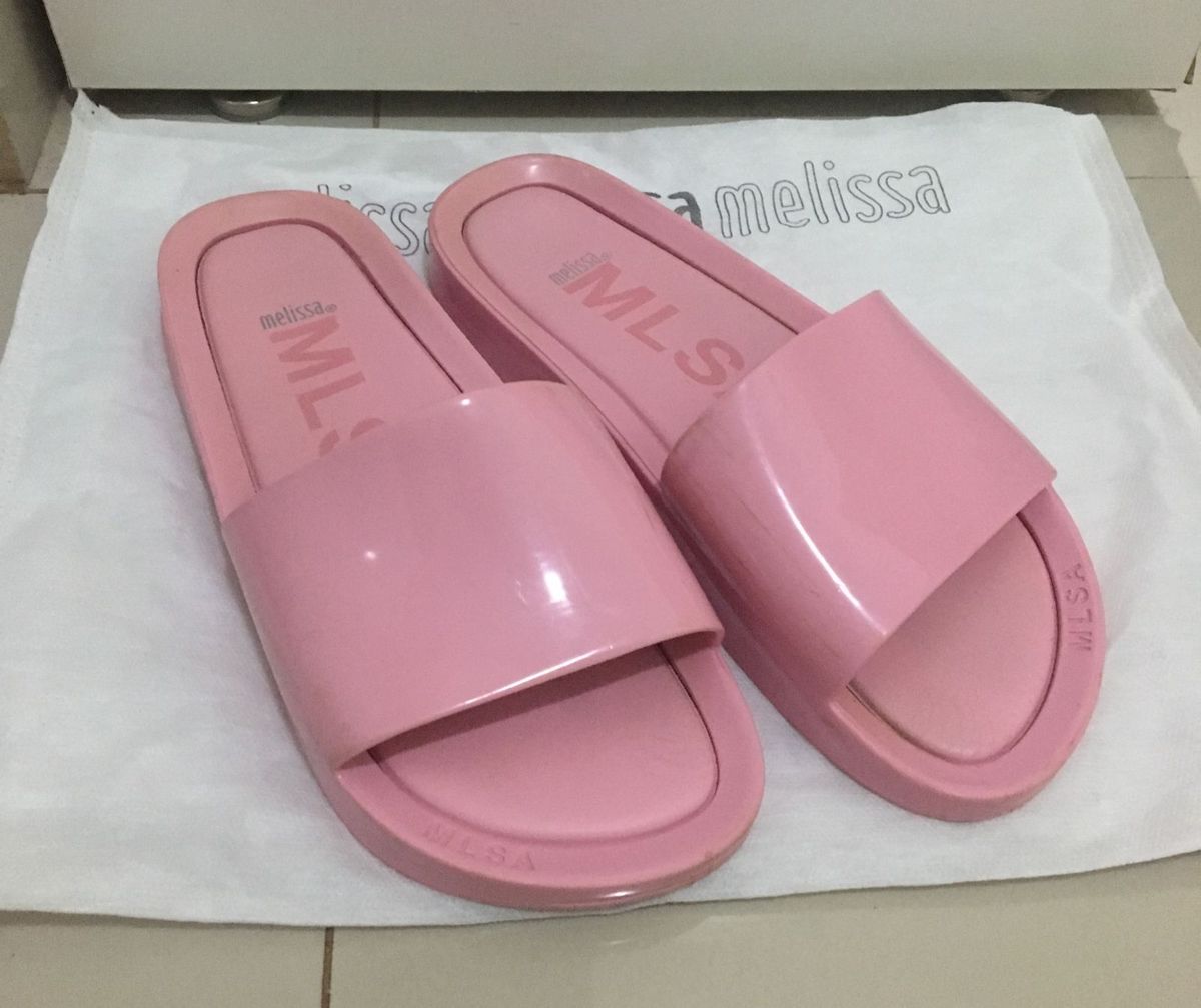 sandalia slide feminina melissa