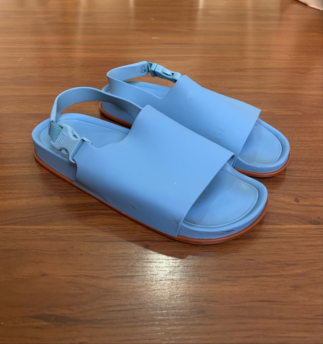 melissa beach slide sandal azul