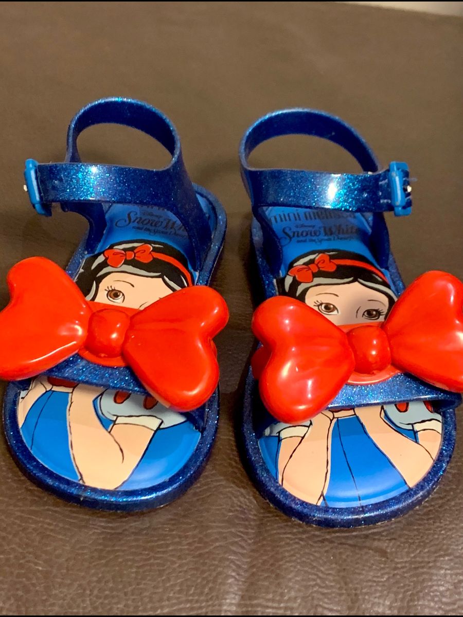 sandalia branca de neve melissa