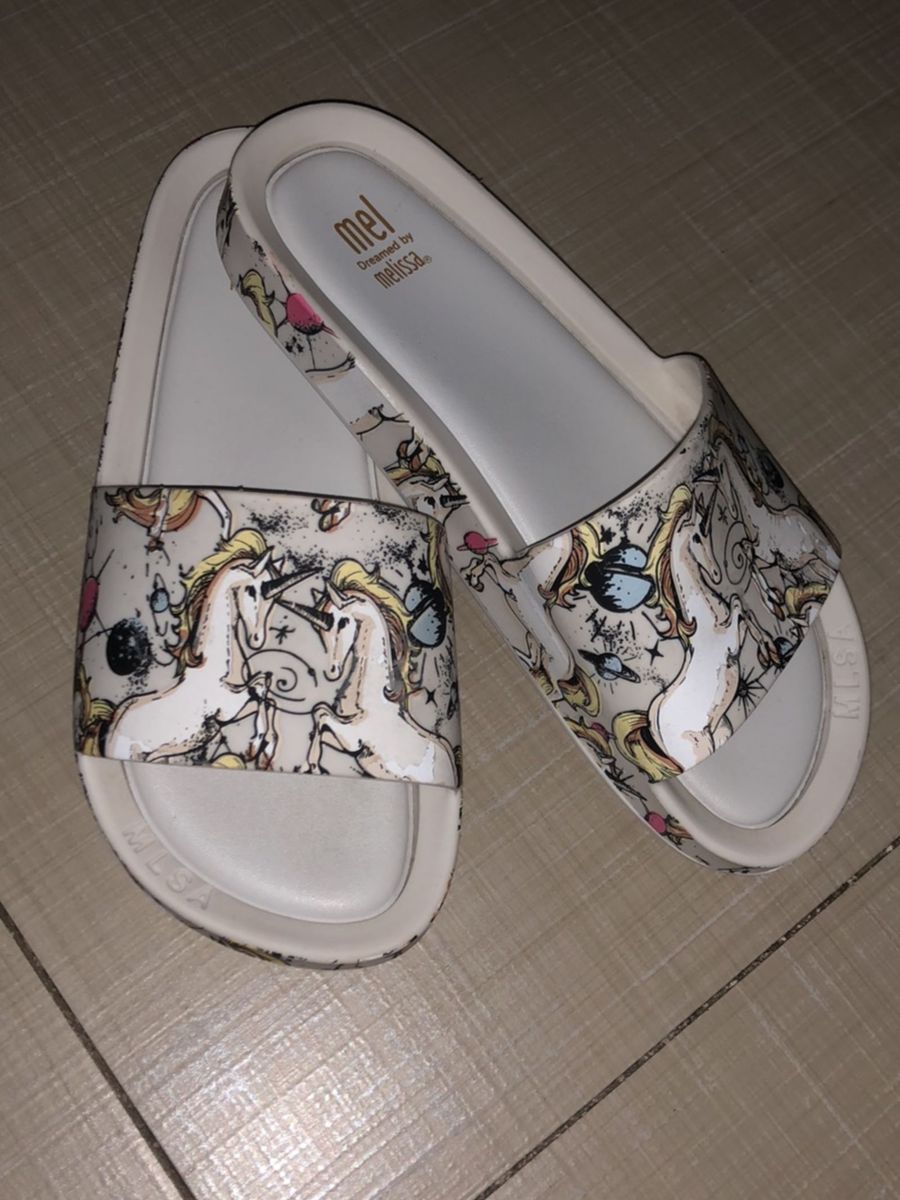 melissa unicornio chinelo