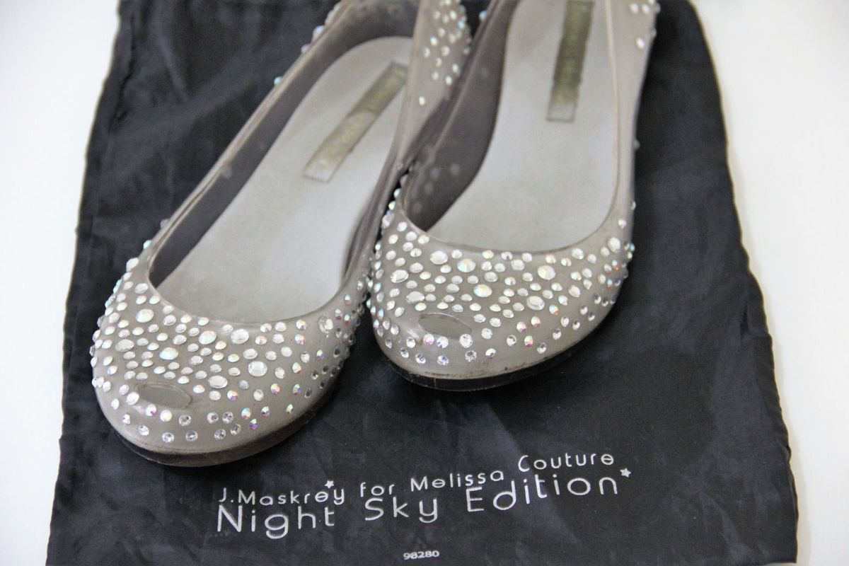 sapatilha swarovski melissa