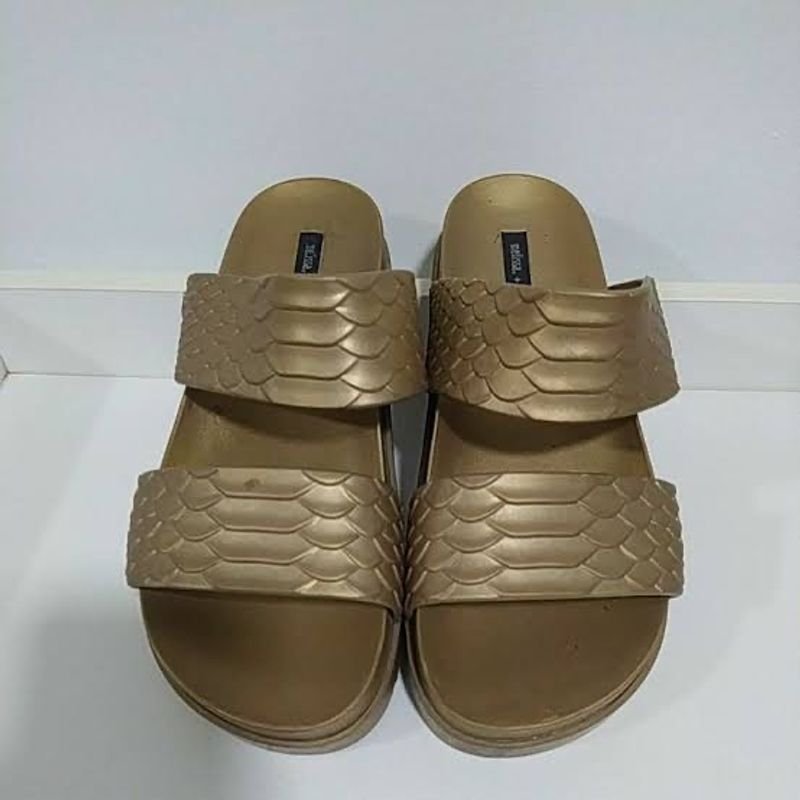 Melissa Cosmic Python Baja East Dourada Metalizada Sand lia