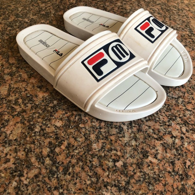 Beach slide melissa hot sale fila