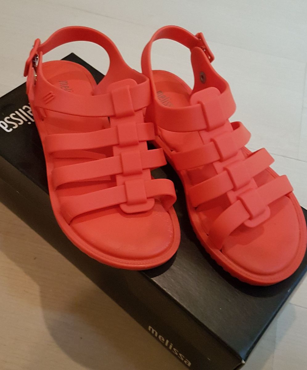 sandalia melissa laranja