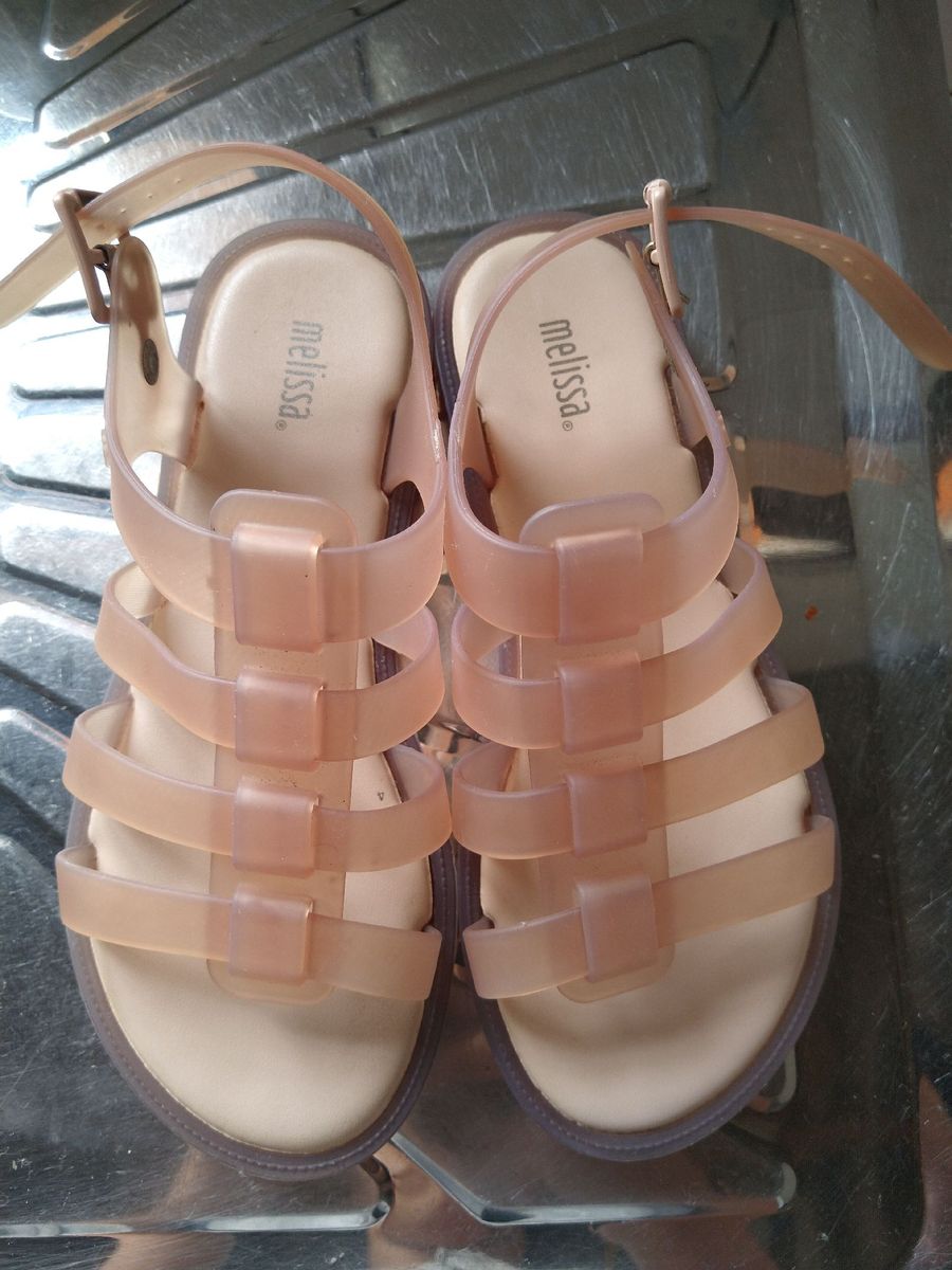 sandalia nude melissa