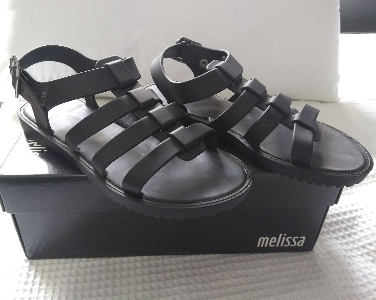sandalia melissa flox preta