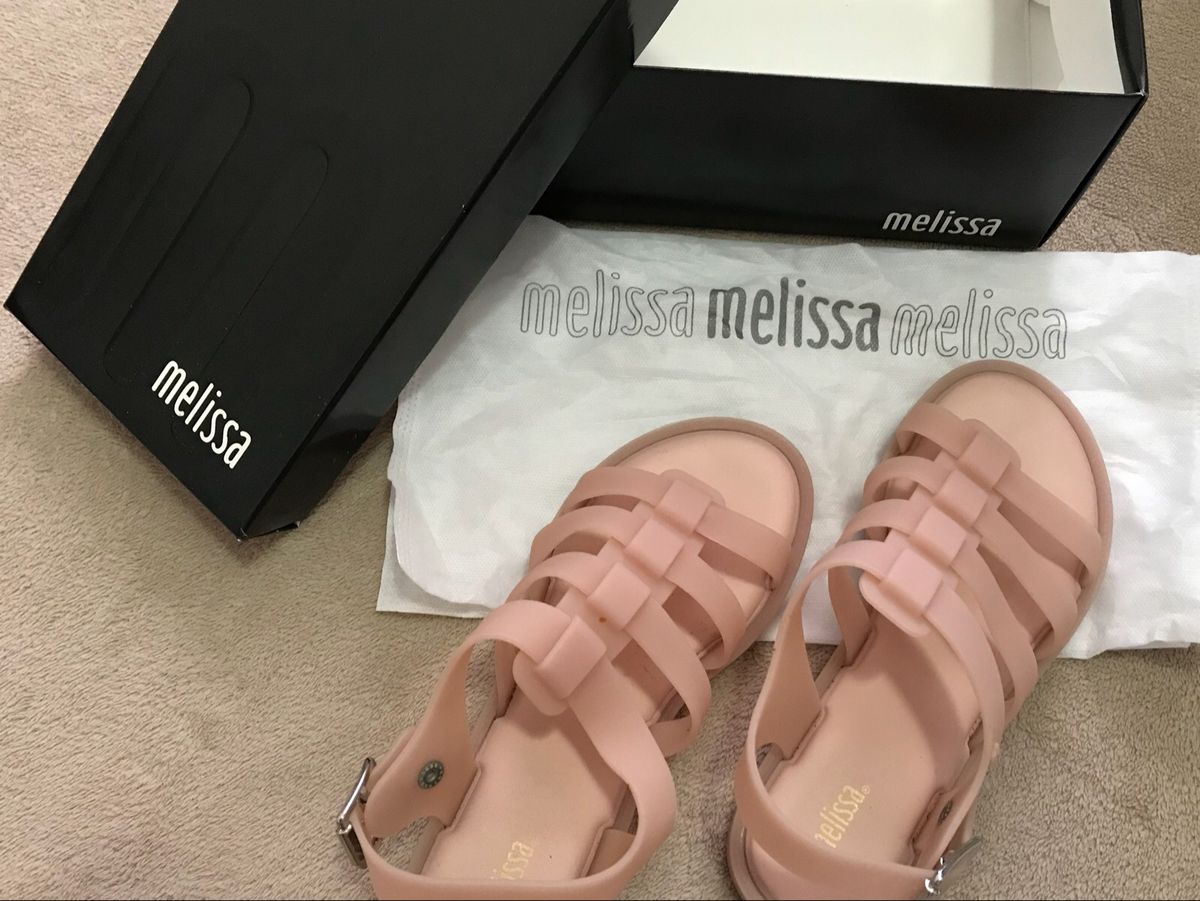 sandalia nude melissa