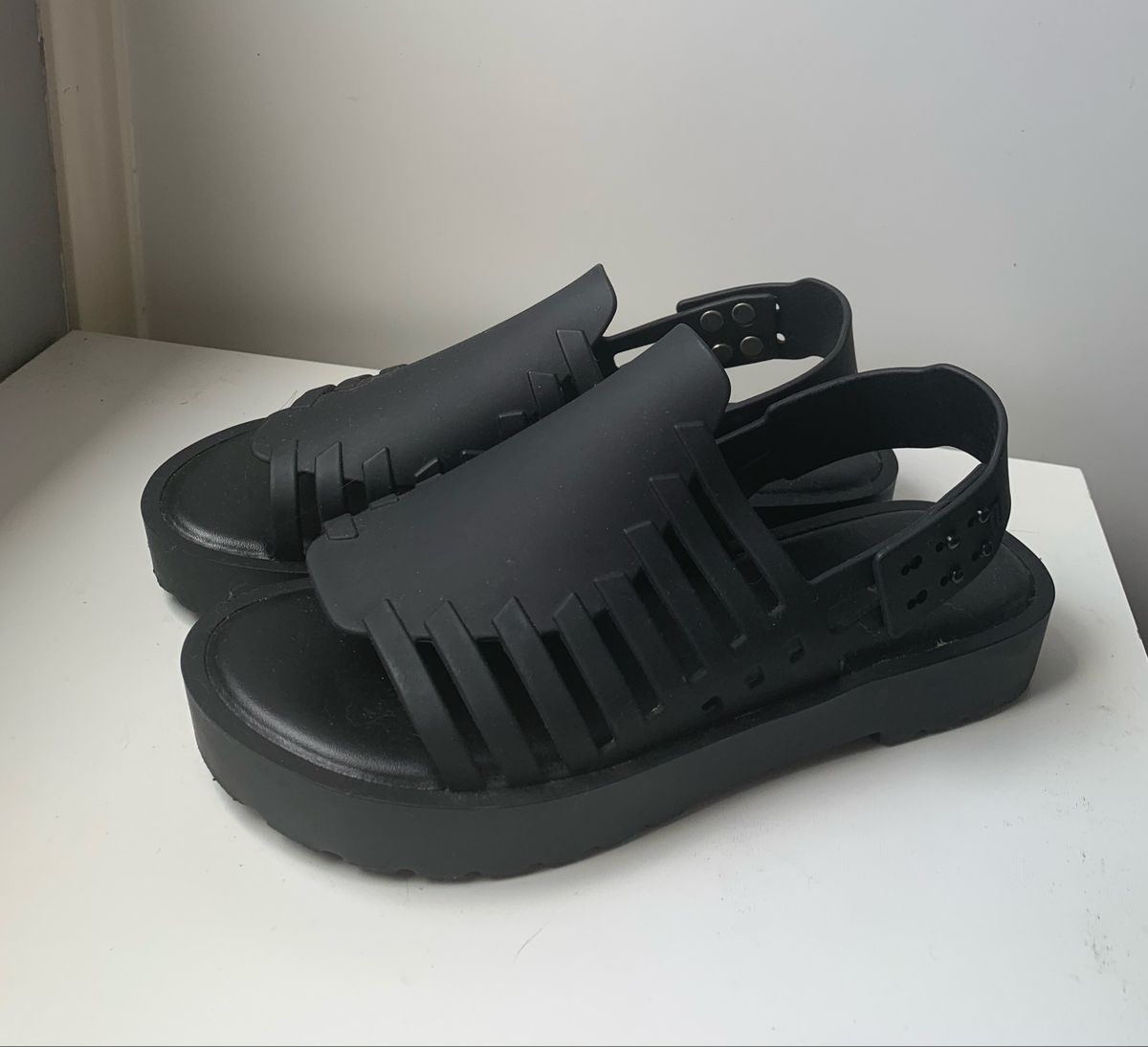 sandalia da melissa preta