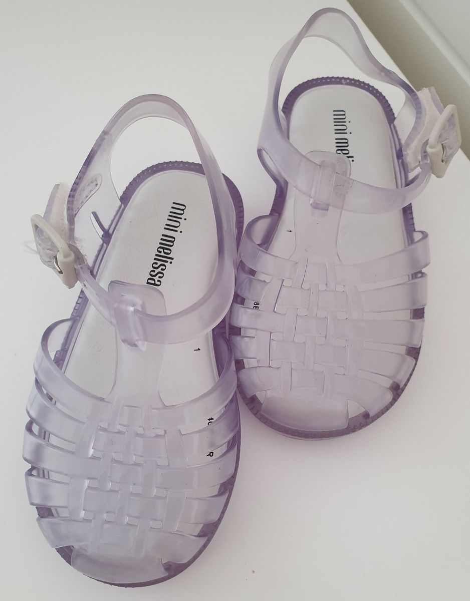 sandalia melissa transparente infantil