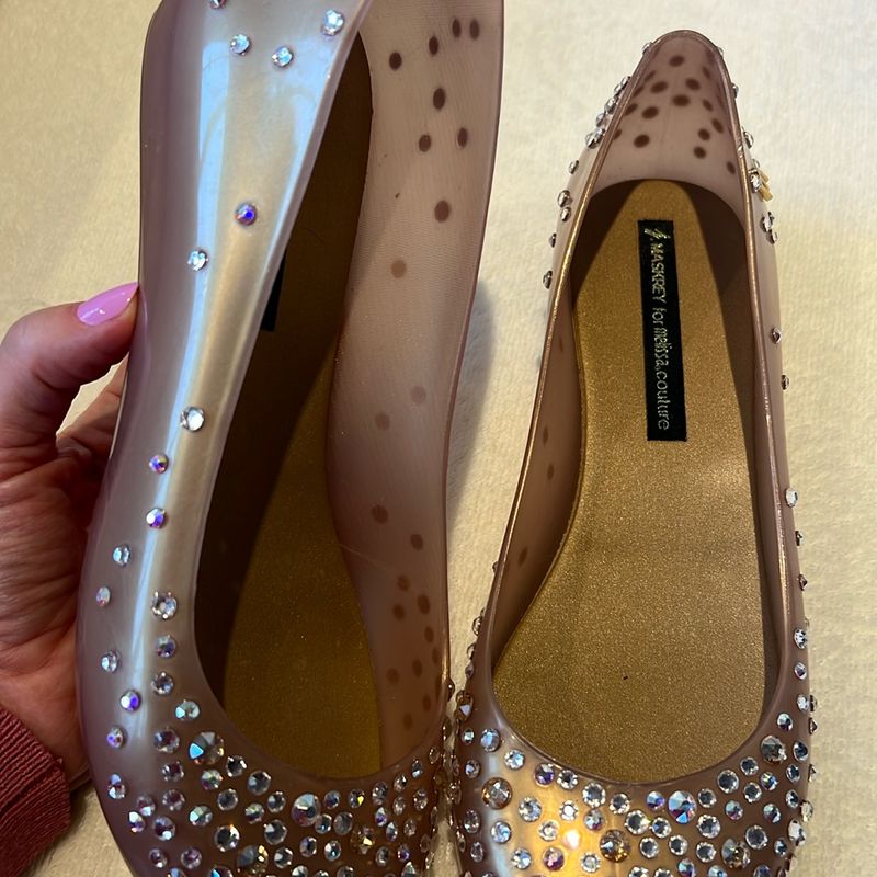 Melissa J.Maskrey Swarovski Dourada em Perfeito Estado