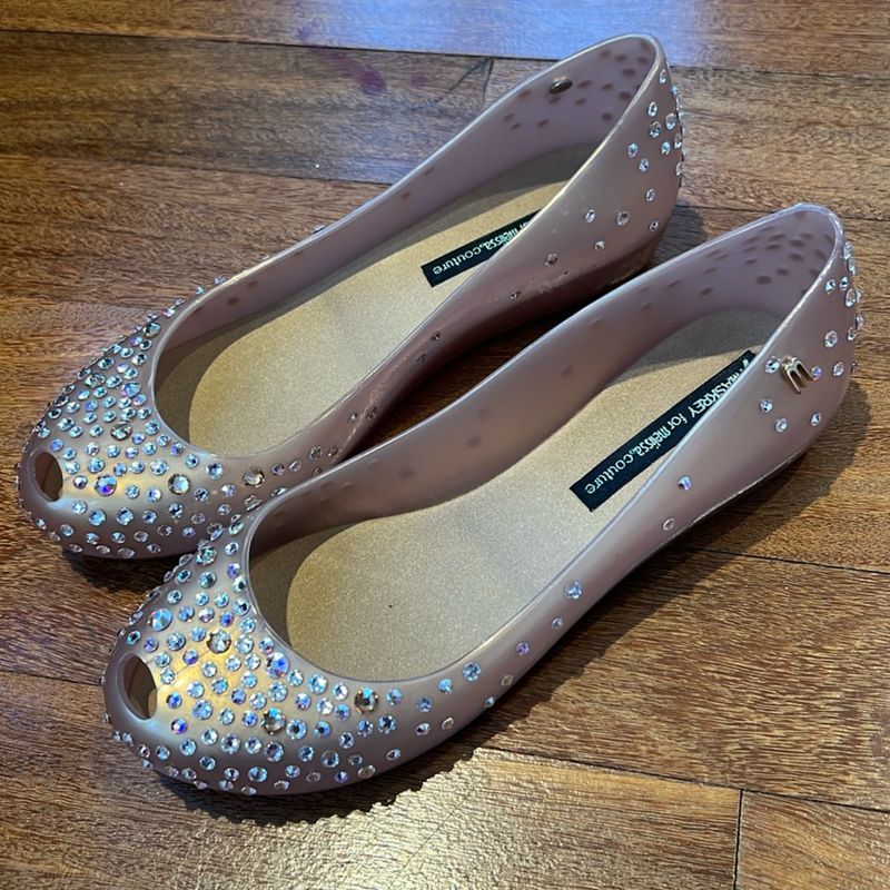 Melissa J.Maskrey Swarovski Dourada em Perfeito Estado