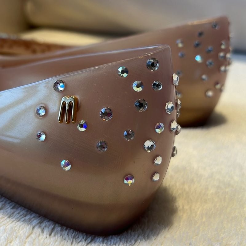 Melissa J.Maskrey Swarovski Dourada em Perfeito Estado