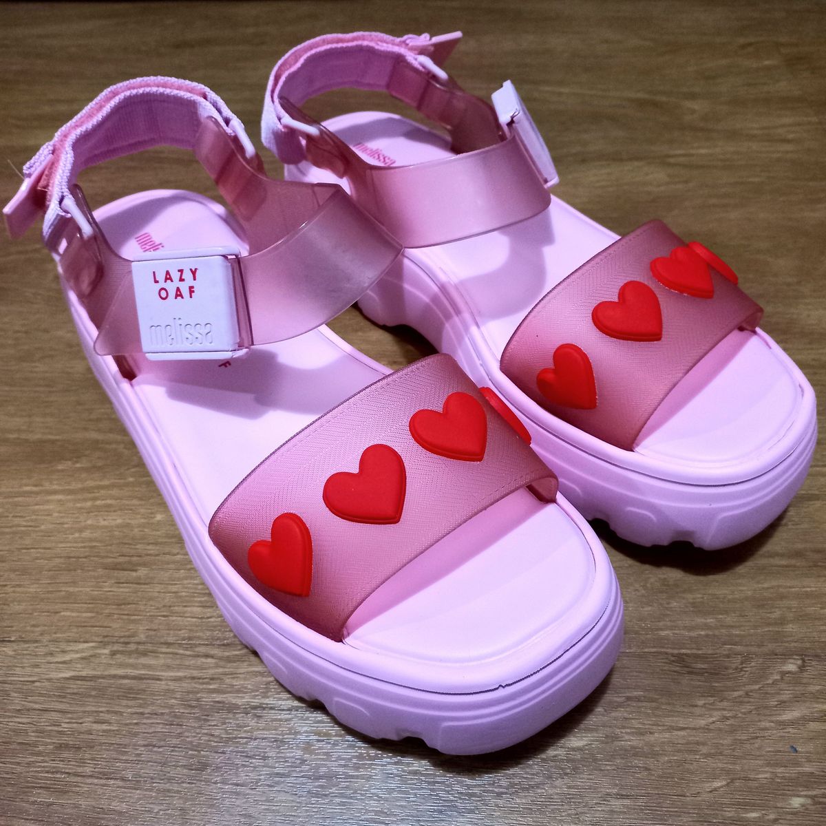 Sandales Plateforme Melissa X Lazy Oaf Kick Off - édition Limitée Rose, Taille 40, Neuf