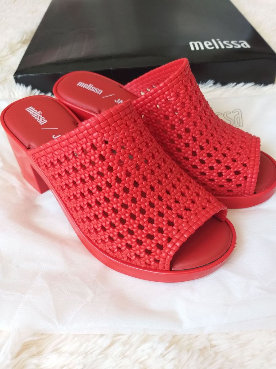 melissa mule vermelha