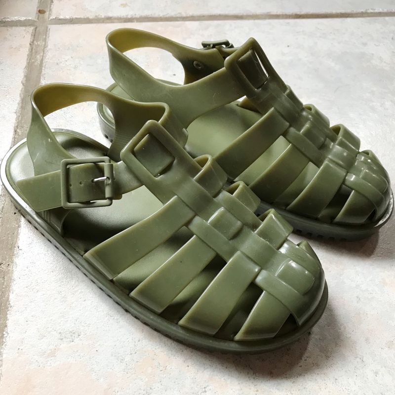 Sandalia melissa verde sales militar