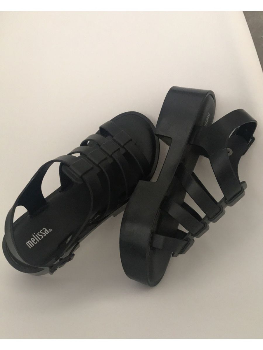 sandalia da melissa preta