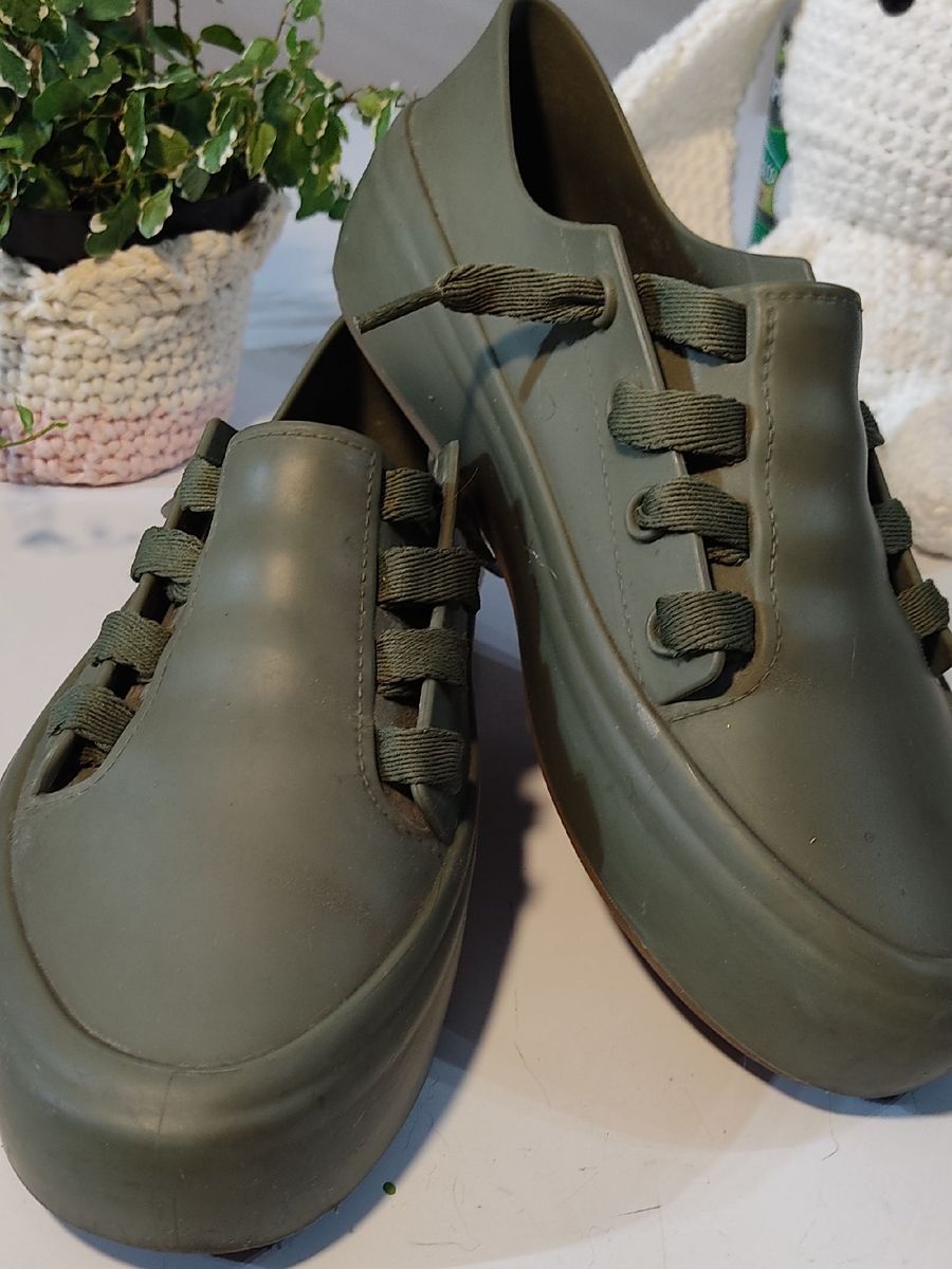 Melissa Sneaker Verde Militar Tênis Tênis Feminino Melissa Usado enjoei