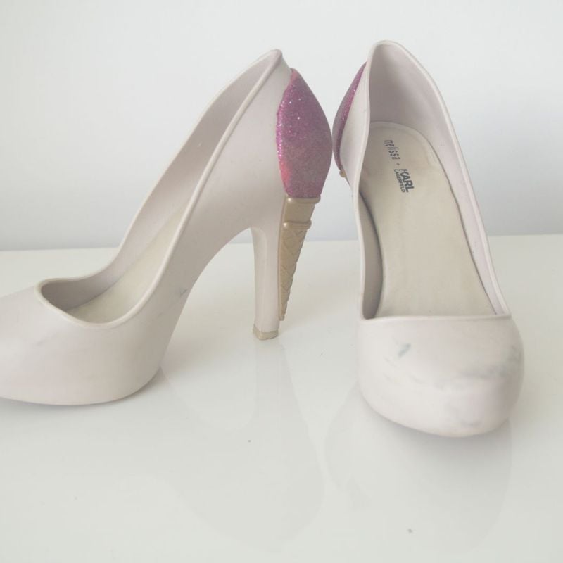 Melissa Sorvete Karl Lagerfeld Sandália Feminina Melissa Usado 39707124  enjoei