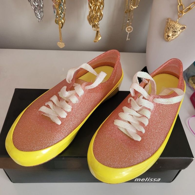 Tenis store melissa amarelo