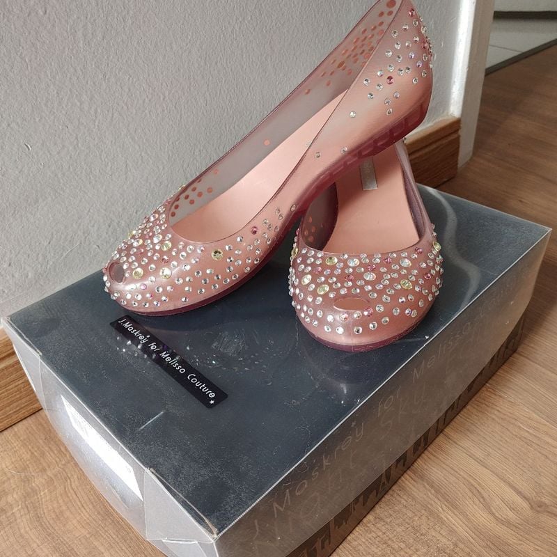 Sapatilha hot sale melissa swarovski