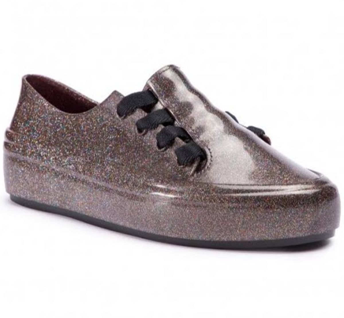 tenis melissa preto com glitter