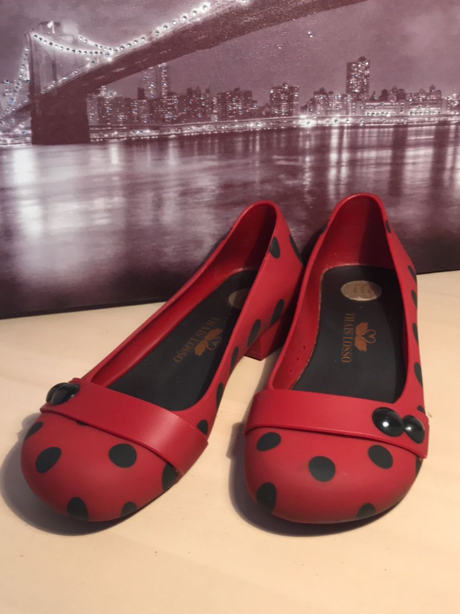 Chaussures Melissa + Thais Losso - Noires à Enfiler - Pointure 7 - Fabriquées Au Brésil - Occasion
