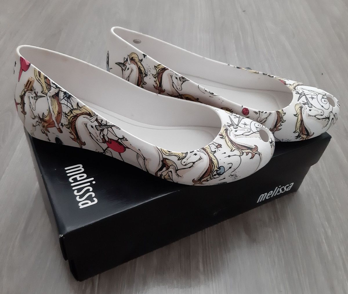 sapatilha melissa unicornio
