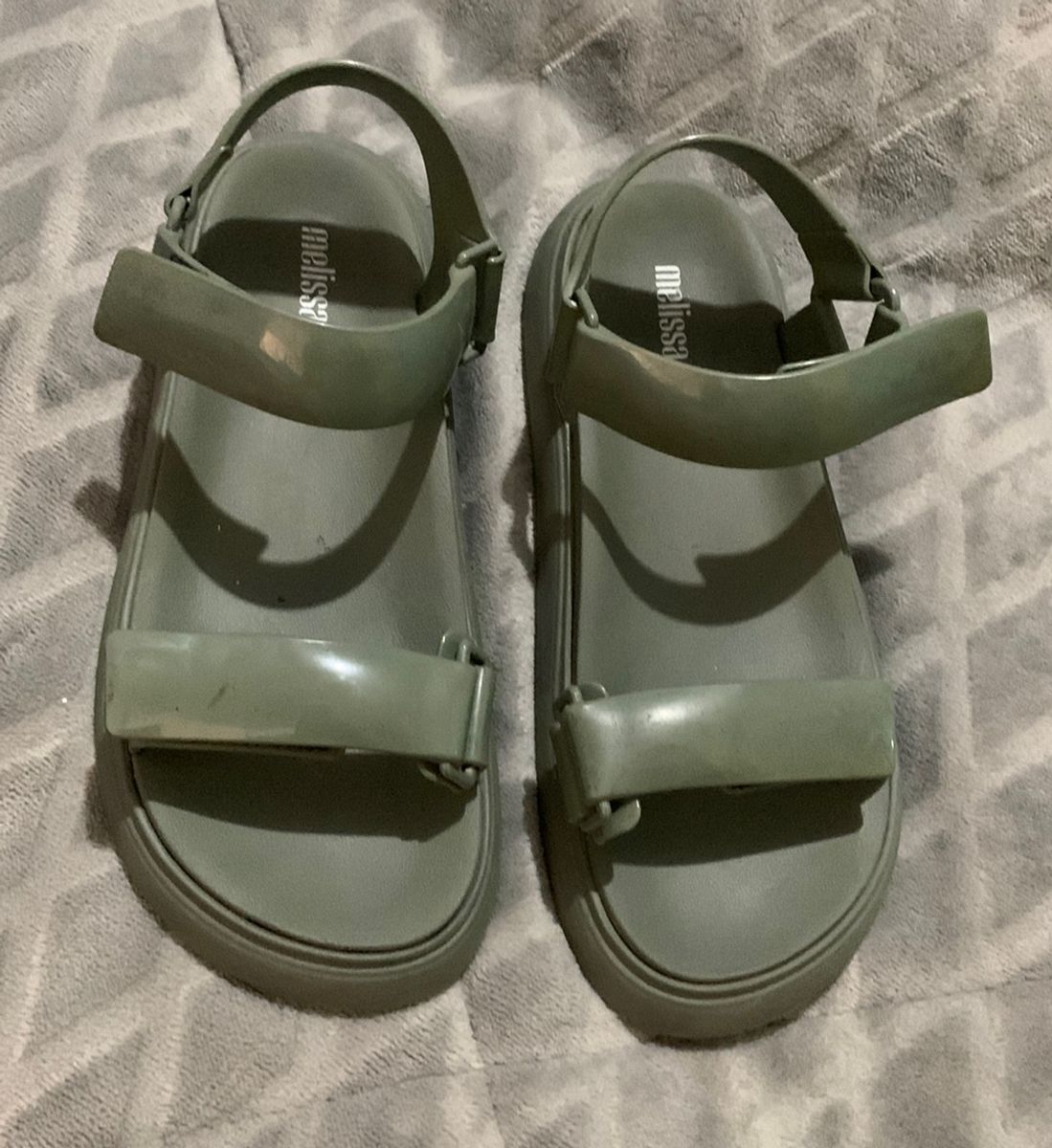 Sandalia melissa discount verde militar