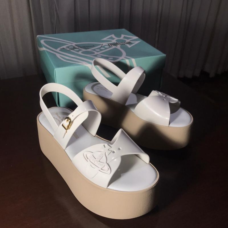 Melissa Vivienne Westwood Connect Branca 39/40 | Sandália Feminina