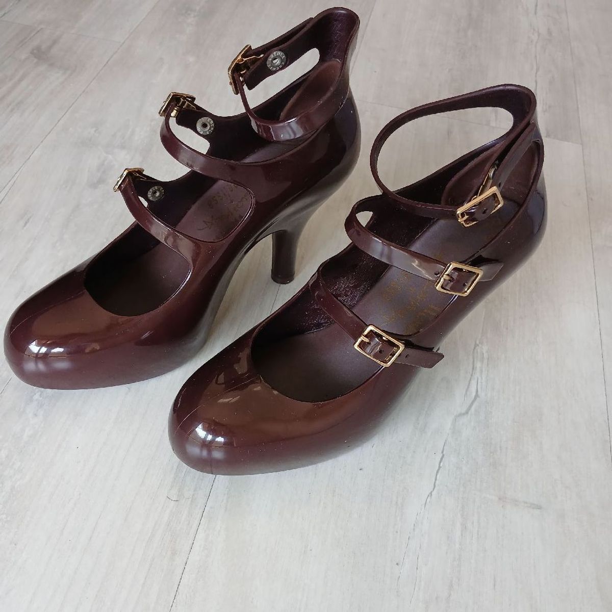 ブラウン　Vivianne Westwood × Melissa Melissa Vivienne Westwood - Edição Limitada - Tam 35 | Melissa