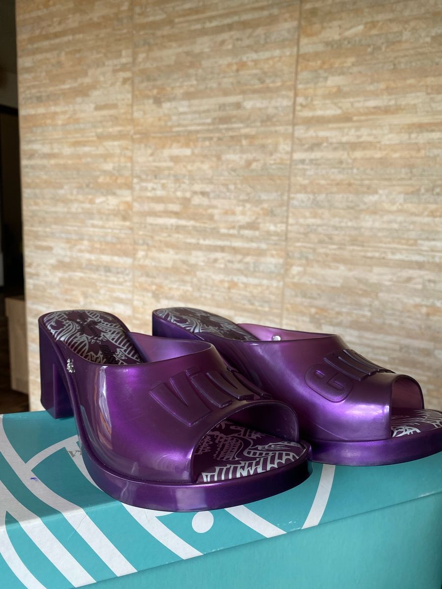 Melissa Vivienne Westwood Initial Mule Roxo 39/40 | Melissa Nunca