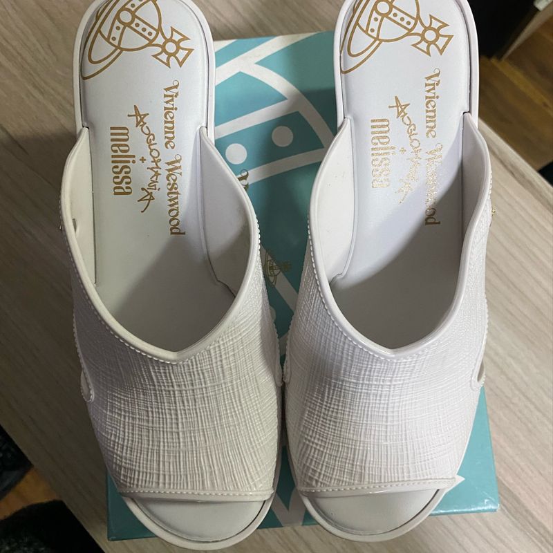 Melissa Vivienne Westwood Mule Branco | Sapato Feminino Melissa