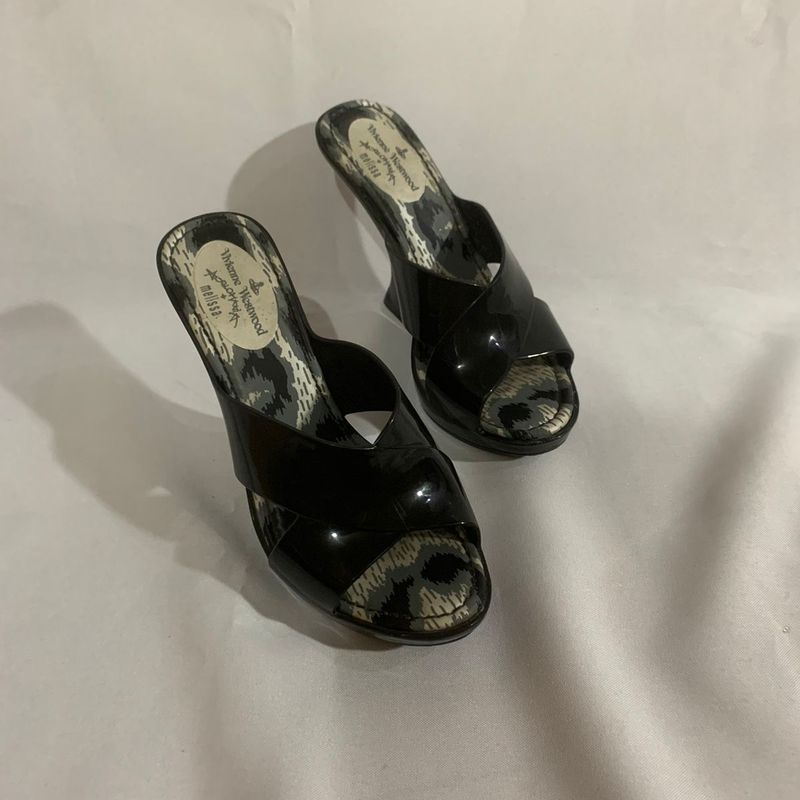 Melissa Wedge Vivienne Westwood Preta Melissa Usado 96942025