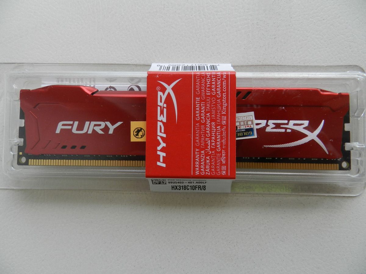 Memória Kingston Hyperx Fury 8gb 1866mhz Ddr3 Cl10 Dimm Red ...