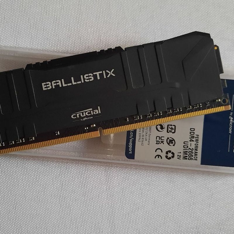 8gb Ram Crucial Ballistix 8gb Ddr4 3200 Memória Crucial Ballistix