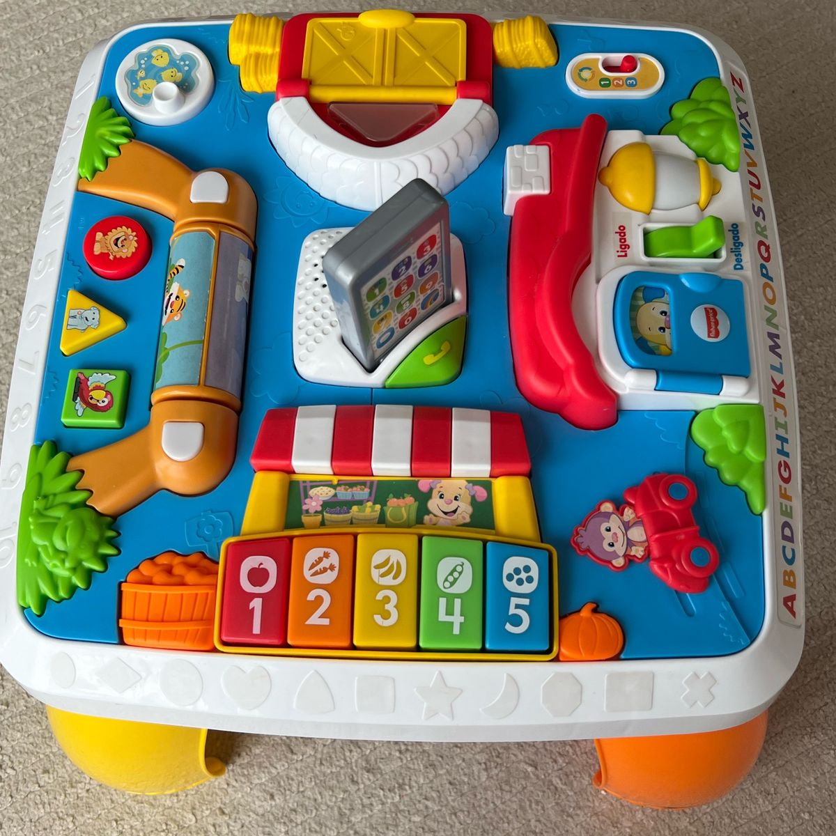 Mesa Interativa de Atividades Fisher Price | Brinquedo para Bebês ...