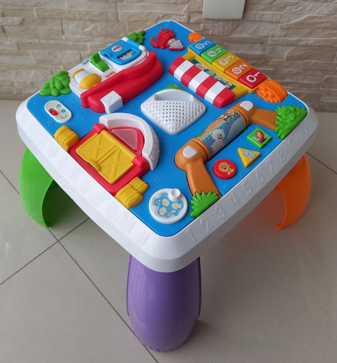 Mesa Interativa Fisher Price | Brinquedo para Bebês Fisher Price Usado ...
