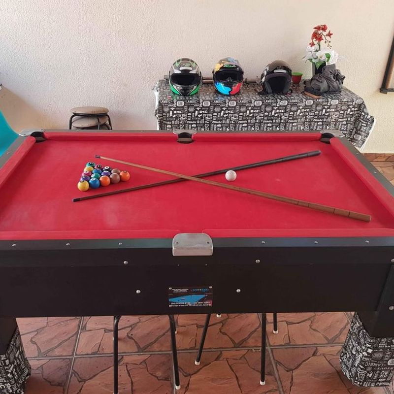 Brechó do Cido - MESA DE SINUCA Preço bem acessível, apenas R$ 900,00  Semi-Novo, está ótimo estado. Entrar em contato pelo número (11) 99952-1301  (de preferência pelo Whatsapp)